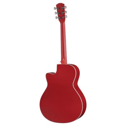 MORRIS モーリス R-14G RED エレクトリックアコースティックギター レッド バック画像