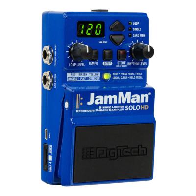 DIGITECH デジテック JamMan Solo HD ステレオルーパー フレーズサンプラー ギターエフェクター 左斜めアングル画像