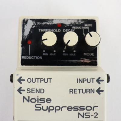 【中古】 ノイズサプレッサー エフェクター BOSS NS-2 Noise Suppressor ギターエフェクター 本体画像 つまみ