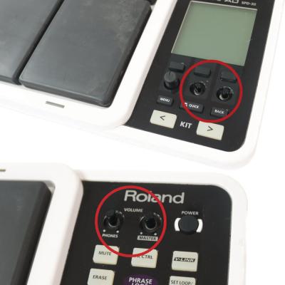 【中古】パーカッションパッド ローランド ROLAND SPD-30 OCTAPAD オクタパッド ノブつまみ欠損あり つまみ欠損