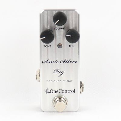 【中古】 One Control SONIC SILVER PEG 旧デザイン ベースオーバードライブ 正面