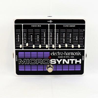 【中古】 ELECTRO-HARMONIX MICRO SYNTH ギターエフェクター 本体正面の画像