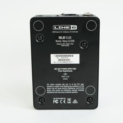 【中古】 ギターワイヤレス LINE6 RELAY G10S ギターワイヤレスシステム 受信機裏面画像