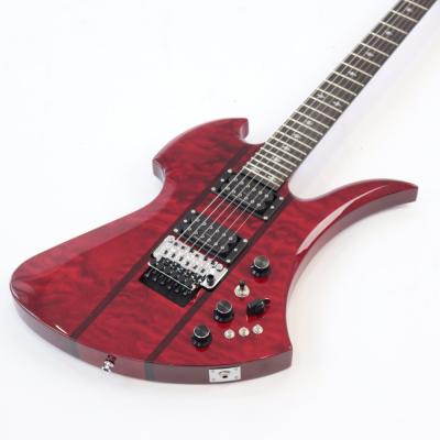 B.C.Rich Mockingbird モッキンバード Legacy ST with Floyd Rose Transparent Red エレキギター アウトレット ボディトップ画像