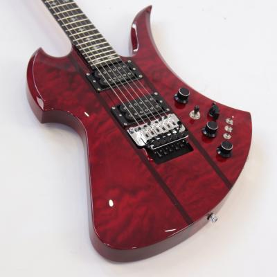 B.C.Rich Mockingbird モッキンバード Legacy ST with Floyd Rose Transparent Red エレキギター アウトレット ボディトップ画像