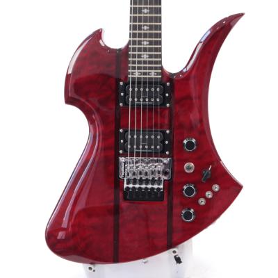 B.C.Rich Mockingbird モッキンバード Legacy ST with Floyd Rose Transparent Red エレキギター アウトレット ボディトップ画像