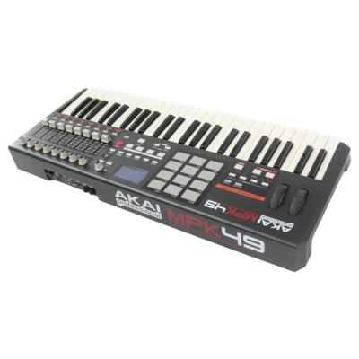 【中古】 USB MIDIコントローラー AKAI MPK49 本体画像 斜め 