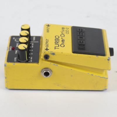 【中古】ターボオーバードライブ エフェクター BOSS OD-2 TURBO OverDrive Made in Japan ボス ギターエフェクター 側面