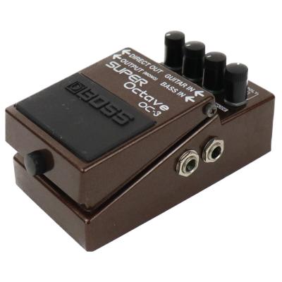 【中古】 スーパーオクターブ エフェクター BOSS OC-3  Super Octave ボス ギターエフェクター オクターバー 本体画像 斜め 