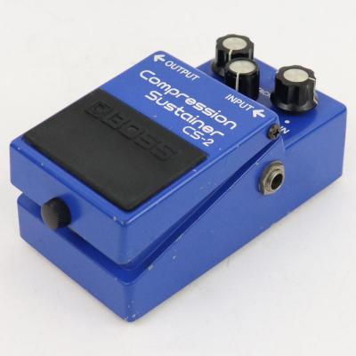 【中古】コンプレッサー エフェクター BOSS CS-2 Compression Sustainer Made in Japan ギターエフェクター 側面