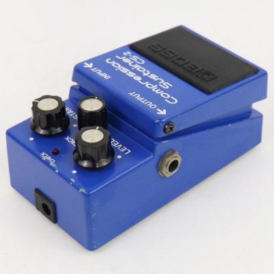 【中古】コンプレッサー エフェクター BOSS CS-2 Compression Sustainer Made in Japan ギターエフェクター 側面