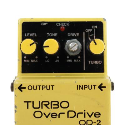 【中古】ターボオーバードライブ エフェクター BOSS OD-2 TURBO OverDrive ボス ギターエフェクター つまみ