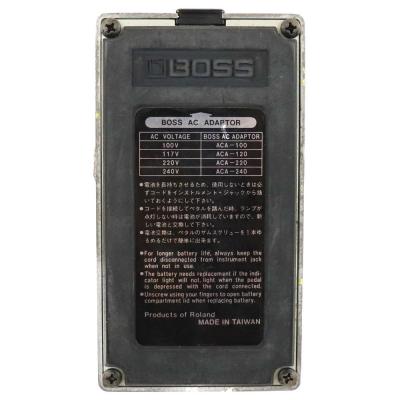 【中古】ターボオーバードライブ エフェクター BOSS OD-2 TURBO OverDrive ボス ギターエフェクター 本体画像 裏