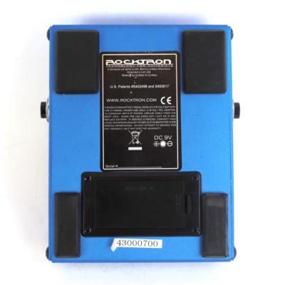 【中古】 ノイズリダクション エフェクター Rocktron HUSH THE PEDAL 裏面