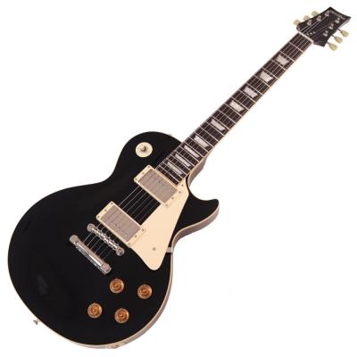 【中古】 Three Dots Guitars スリードットギターズ LP Ebony Black レスポールタイプ エレキギター ボディ画像