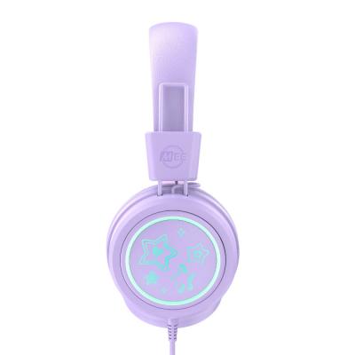 MEE audio ミーオーディオ HP-KJ55U-LV KidJamz KJ55U ラベンダー 子供用 有線ヘッドホン キッズヘッドフォン 側面