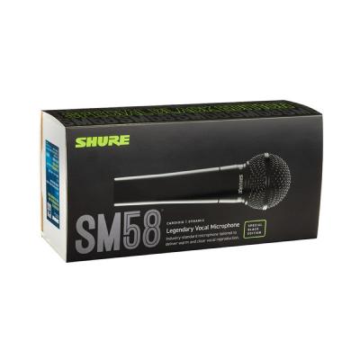 マイク シュアー SHURE SM58-BLK ボーカル用ダイナミックマイク 限定カラー ブラック ゴッパ ごっぱ SM58 パッケージ画像