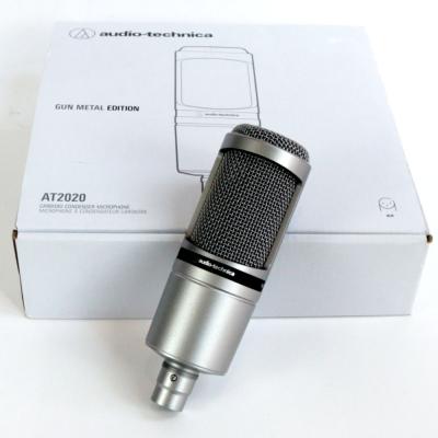 【中古】 コンデンサーマイク AUDIO-TECHNICA AT2020GM オーディオテクニカ オーテク ガンメタリックカラー シルバー