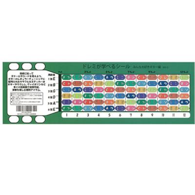 GID コードスタンプ ドレミシールセット GSTA-06 GUITAR CODE STAMP ギターコードスタンプ コード譜作成用スタンプ シール画像