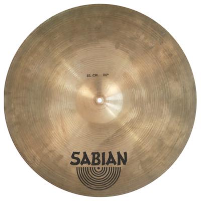 【中古】 SABIAN セイビアン MEDIUM HEAVY RIDE 20インチ ライド シンバル 白抜きロゴ 1980s 本体画像 裏