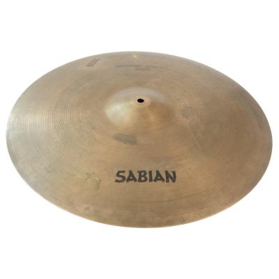 【中古】 SABIAN セイビアン MEDIUM HEAVY RIDE 20インチ ライド シンバル 白抜きロゴ 1980s 本体画像 横 