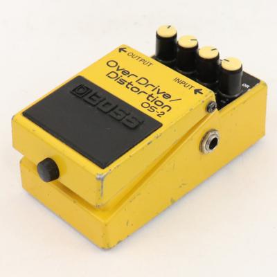 【中古】オーバードライブ ディストーション エフェクター BOSS OS-2 OverDrive Distortion ギターエフェクター 右サイド