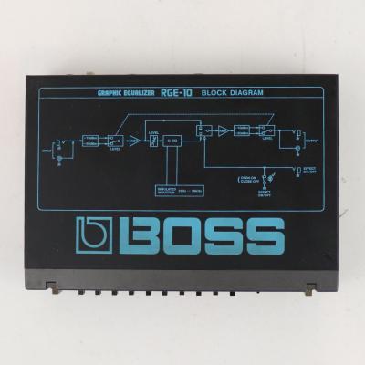 【中古】 グラフィックイコライザー ハーフラック BOSS RGE-10 GRAPHIC EQUALIZER グライコ 上面