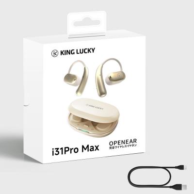 KING LUCKY キングラッキー i31pro MaX ゴールド オープンイヤー 空気伝導式 完全ワイヤレスイヤホン パッケージ画像