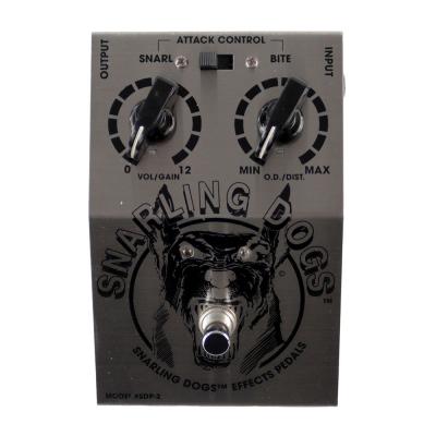 【中古】 ディストーション SNARLING DOGS SDP-2 BLACK DOG Tube-Emulated British Distortion ギターエフェクター Charlie Stringer 正面