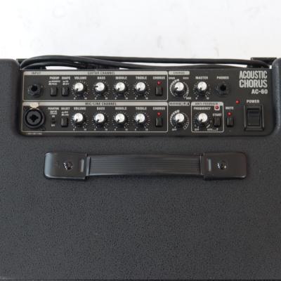 【中古】 アコギアンプ ローランド ROLAND AC-60 アコースティックギター用アンプ アコギアンプ コントロール部画像