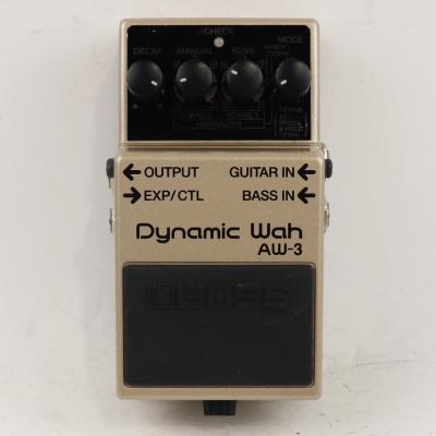 【中古】ダイナミックワウ エフェクター BOSS AW-3 Dynamic Wah ボス オートワウ ギターエフェクター ベースエフェクター 正面