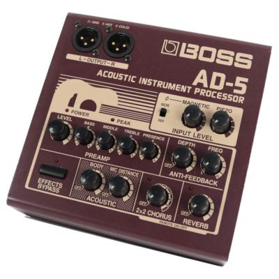 【中古】 アコーステックギター用プリアンプ DI BOSS AD-5 コーラス リバーブ搭載 ギターエフェクター ダイレクトボックス 本体画像