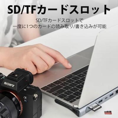 VENTION ベンション TH-8191 12-in-1 USB-C ドッキングステーション SD/TF カードスロット装備