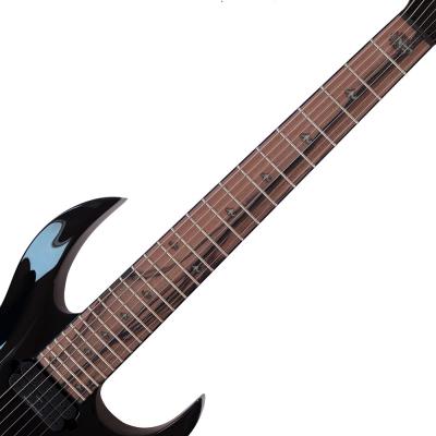 B.C.Rich SHREDZILLA 7 PROPHECY ARCHTOP WITH EVERTUNE Gloss Black Black Line Inlays 7弦エレキギター アウトレット 指板