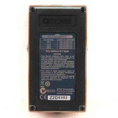 【中古】 ディストーション エフェクター BOSS DA-2 Adaptive Distortion アダプティブディストーション 裏面