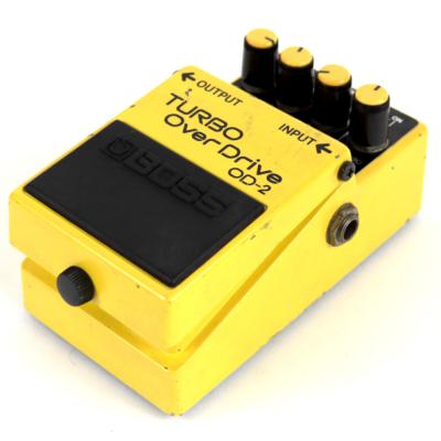 【中古】ターボオーバードライブ エフェクター BOSS OD-2 TURBO OverDrive Made in Japan ボス ギターエフェクター 右サイド