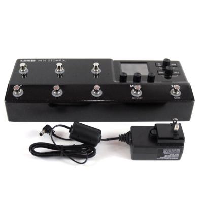 【中古】 マルチエフェクター LINE6 HX Stomp XL ギターエフェクター 正面、アダプター