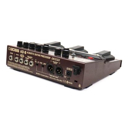 【中古】アコースティックギタープリアンプ BOSS AD-8 ボス アコギ用エフェクター プリアンプ ダイレクトボックス DI 左サイド