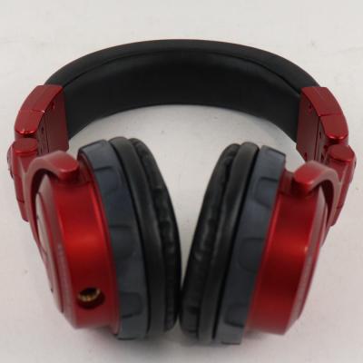 【中古】 ヘッドホン AUDIO-TECHNICA ATH-PRO500MK2 RD DJヘッドホン 片耳対応c 赤 全体