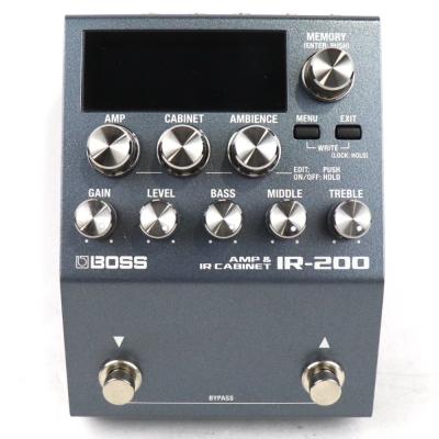 【中古】 BOSS IR-200 Amp & IR Cabinet プリアンプ キャビネットIRペダル ギターエフェクター 正面