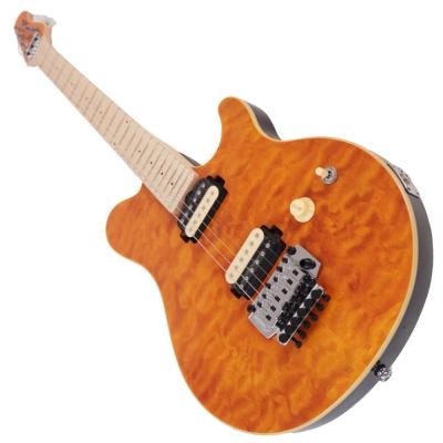 Sterling by MUSICMAN AX40-TGO-M AXIS Trans Gold JAPAN LIMITED ロック式トレモロ搭載 キルトメイプルトップ トランスゴールド ボディ画像