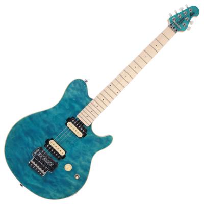 Sterling by MUSICMAN AX40-TBL-M AXIS Trans Blue JAPAN LIMITED ロック式トレモロ搭載 キルトメイプルトップ ブルー