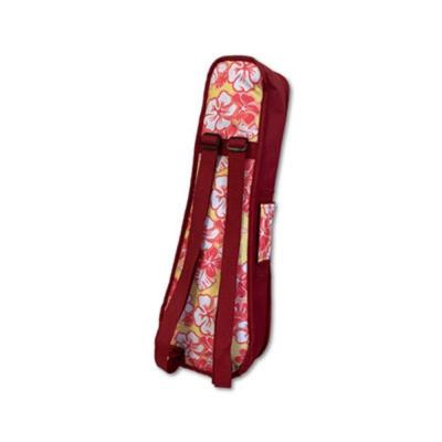 ウクレレケース コンサートウクレレ用 ORCAS OUFL-2 RED 花柄/赤 ORCAS UKULELE CASE Flower CON オルカス リュックタイプ画像