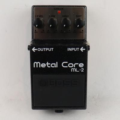 【中古】メタルコア エフェクター BOSS ML-2 Metal Core ハイゲイン ディストーション エフェクター 正面