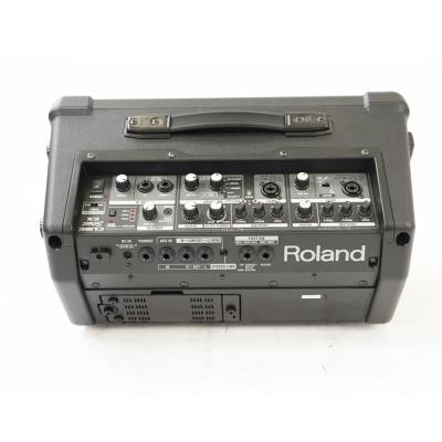 【中古】 ギターアンプ ローランド ROLAND CUBE Street EX BK ステレオ ポータブルアンプ マイクスピーカー 背面画像