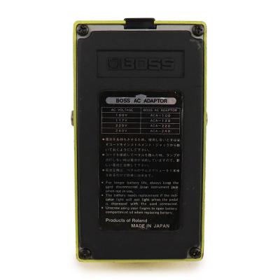 【中古】ターボオーバードライブ エフェクター BOSS OD-2 TURBO OverDrive Made in Japan ボス ギターエフェクター 裏面