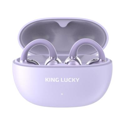 KING LUCKY キングラッキー i239 パープル オープンイヤー 完全ワイヤレスイヤホン 全体