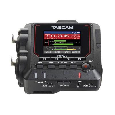 TASCAM タスカム FR-AV2 32ビットフロート対応 2ch ポータブルフィールドレコーダー タイムコードジェネレーター 斜めアングル画像