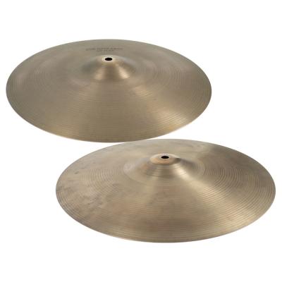 【中古】 ZILDJIAN A Zildjian NEW BEAT HIHAT Pair 14インチ ハイハットシンバル ペア 70s〜80s ビンテージシンバル 本体画像 斜め 