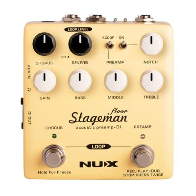 NUX ニューエックス Stageman Floor NAP-5 アナログアコースティックプリアンプ DI ギターエフェクター